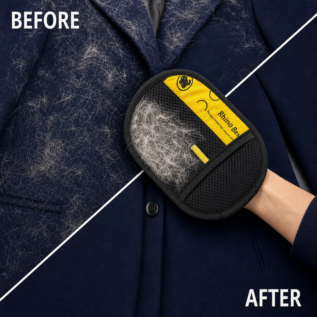 Gants anti-poils double face
